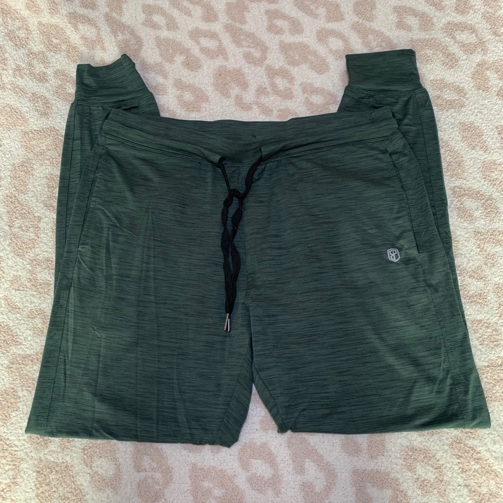 Born Primitive‎ Joggers Mens Medium Green Space Dye Athletic Training Pants